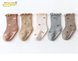 Meias de Tricô Fofas para Meninas Bebês