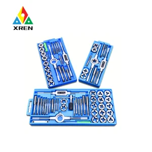 Costom 8/12/40Pcs Tap and Die Set Hand Tools Metric Threading Kit with Tap Wrench for Metalworking