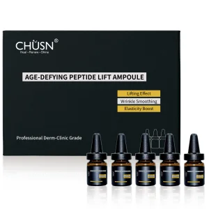 CHUSN Age-Defying Peptide Lift Ampoule for Wrinkle Smoothing &amp;Elasticity Boost, Professional Derm-Clinic Lifting Treatment Serum