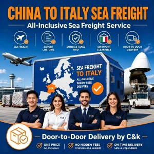 Bulk Cargo FCL Sea Freight DDP Service China to Italy