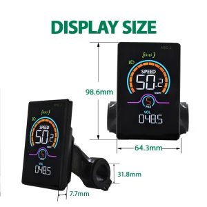 Bike Conversion Kit Ebike LCD Display Cycling Computer Accessories