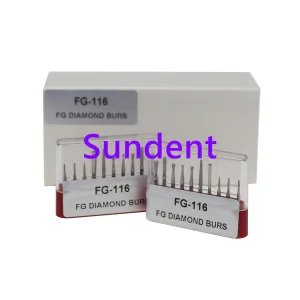 Kits de fresas de diamante Fg para piezas de mano de alta velocidad Fg-116 Uso clínico