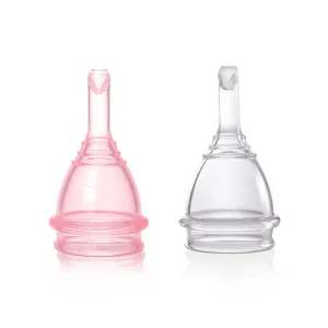 Copa menstrual de silicona médica reutilizable con aprobación CE e ISO