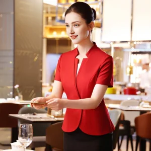 Hotel Group Unified Ladies Hotel Manager Waitress Uniform Elegant Hospitality Workwear Wholesale