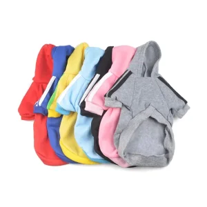 Roupas de Pet Exclusivas em Estilo Fashion Quente de Algodão para Cães em Atacado com Capuz