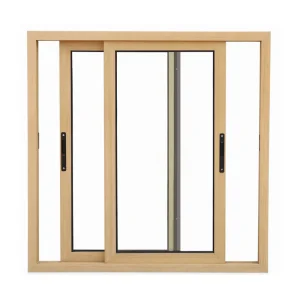 Ventanas de aluminio deslizantes de balcón de vidrio de casement Kdsbuilding color champán