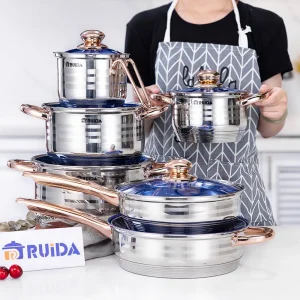 9PCS Stainless Steel Cookware