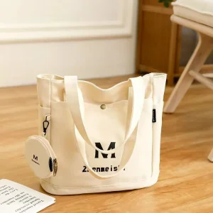 Versatile Chic Canvas Tote - Sustainable Fashion for Women
