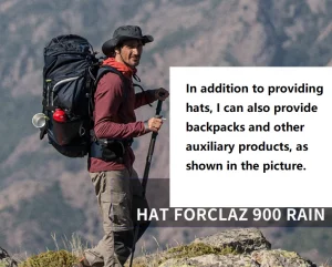 Mochila para mujeres con sombrero de pescador
