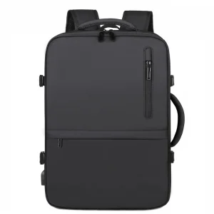 OMASKA Wholesale Black Nylon Laptop Backpack