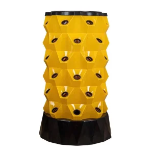 New Rotating Aeroponic Tower System with Growing Lights Vertical Farming Rotating Hydroponic Garden Tower