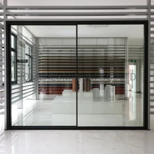 Slim Sliding Door Aluminium 6063-T5 Powder Coating Panoramic View