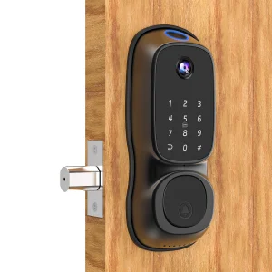 Built In WiFi Lock Front Door Smart Lock Touchscreen Keypad Remote Control Auto Locking System App Remote Easy Install
