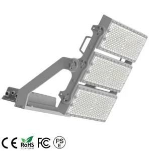 1070 Cold Forging Pure Aluminum IP66 Ik10 Sports Field Stadium 1500W LED Flood Light