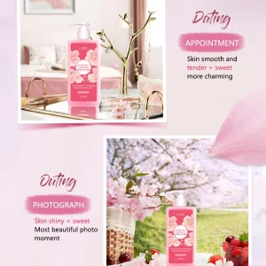 Body Care Private Label Custom Beauty Skin Care Long-Lasting Fragrance Dedicate Sakura Whitening Body Lotion