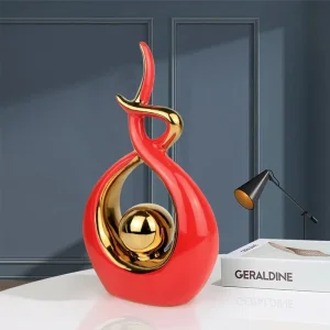 Home Decor Modern Art Ceramic Statue Craft for Dining and Living Room
