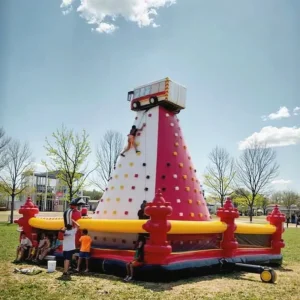 Durable PVC Inflatable Climbing Mountain Tower Rock Climbing Wall