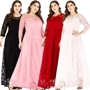Summer Women′ S Plus Size Embroidery Dress Fashion Dress