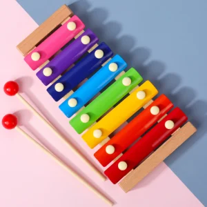 Montessori Wooden Xylophone Eight Notes Musical Toy