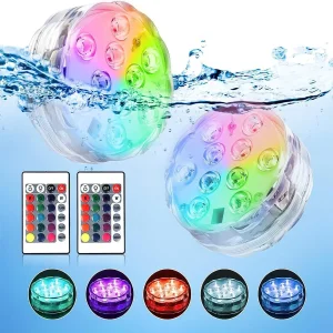 10 LED Submersible Aquarium Light Glowing Bath Toy for Babies &amp; Fish Tanks Lighting