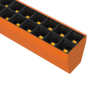 Aluminum Pendant Hanging Classroom Louvers Grille Clean Lighting Louver Light