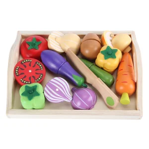 Kid Toys Color Children's Wooden Cutting Fruit Vegetable