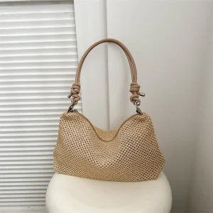 Large Capacity Rattan Handbag Beach Tote
