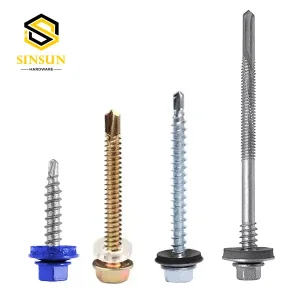 ODM Zinc Plated hex washer head self drilling screw Suppliers, Factory