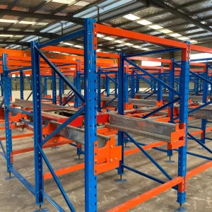 High Density Storage Radio Shuttle Shelf Warehouse Semi-Automatic Pallet Racking System
