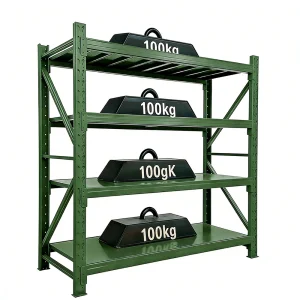 Warehouse Pallet Racking 5 Layer Light Duty 100KG Waterproof Powder Coated Steel Boltless Adjustable Shelves