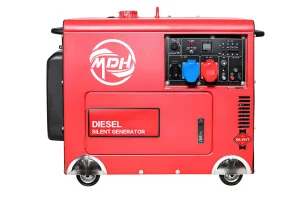 مولد ديزل صامت مبرد بالهواء 5kVA Mdh6500se 220V 50Hz/60Hz