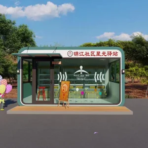 Economic Movable Bar Apple Cabin Container Shop Cafe Scenic Park Lounge