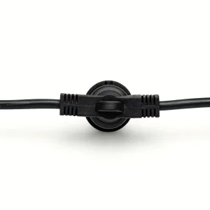 Luz de Cordão LED para Exterior de Alta Resistência e Grau Comercial com Lâmpadas Vintage Shatterproof Edison