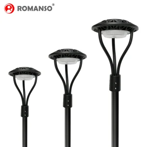 IP65 Waterproof RoHS CE Lm79 Lm80 Outdoor Post Top Area Lighting LED Garden Street Light Dimmable Garden Lighting Lamp
