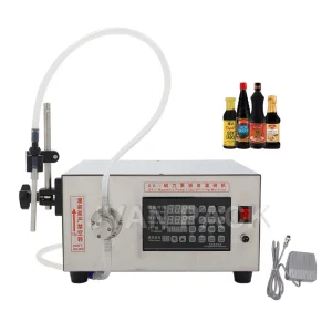 Gx-1 Semi-Automatic Magnetic Pump Liquid Bottle Filler Machine Digital Low Viscosity Liquid Filling Machine