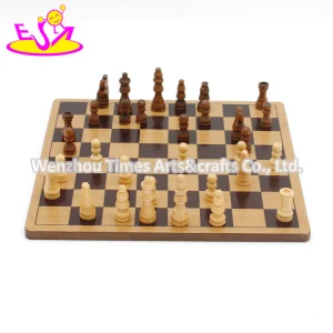 High Quality Classical Wooden Chessboard Pieces for Kids W11A100