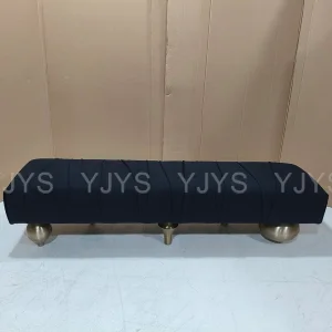 Minimalist Black Entryway Bench