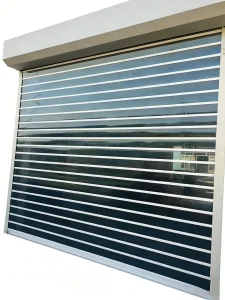 Transparent-roller-shutter-door 2025 Roller Shutter Doors Commercial Transparent PC Material Transparent Roller Shutter Doors