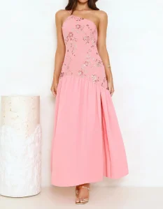 One Shoulder Maxi Dress