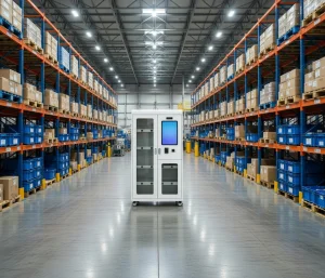 Smart Inventory Management Cabinet Automated Tool Cabinet with Biometric Access and Weighing System for Industrial Warehouse