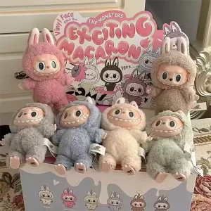 Cute La Bubu Macaron Plush Doll Trend Blind Box Collectible Toy Gift