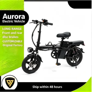CE Certification Curved Frame Foldable E Bike