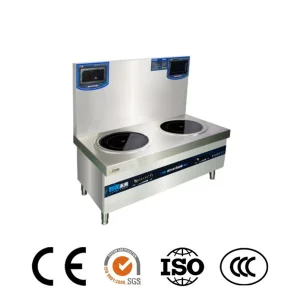 Commercial Dual-Head Electromagnetic Stainless Steel Range