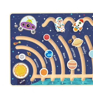 Montessori Children's Solar System Nine Planets Cognitive Puzzle Early Education Science Exploration Puzzle Toys