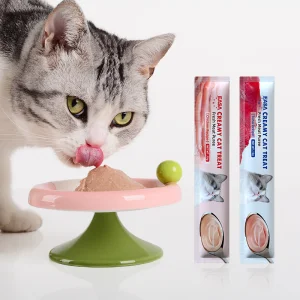 Comida para gatos, bocadillo húmedo, alto en proteínas, barra de energía, sabor atún, golosinas para gatos, snack líquido, crema, comida húmeda para gatos