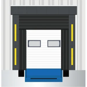 Food Factory Cold Warehouse PVC Fabric Retractable Loading Bay Loading Container Logistics Anti-Crush Adjustable Inflatable Dock Shelter Dock Door Shelter