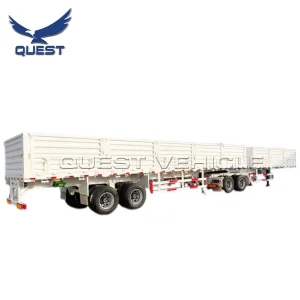 Interlink Double Loading Deck Drop 20FT 40FT Interlink Side Wall Semi Trailer