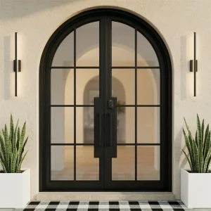 Soundproof Steel French Door for Home Studio and Private Office