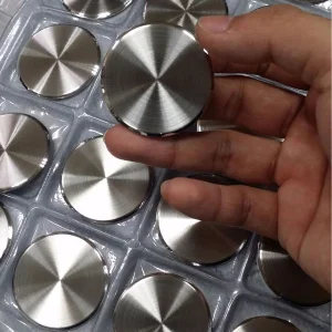 Watch Case Back 304 Stainless Steel Round Brushed Surface Polished Edge Replacement Parts for Watch 19.5-40.5mm Sizes