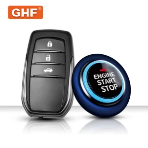 Eagle Safety Universal Push Button Remote Start Keyless Entry Alarm System for Engine Stop Star Car Alarm